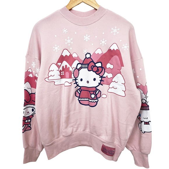 NWT Hello Kitty Winter Holiday Sweatshirt Women’s Small - Picture 2 of 12